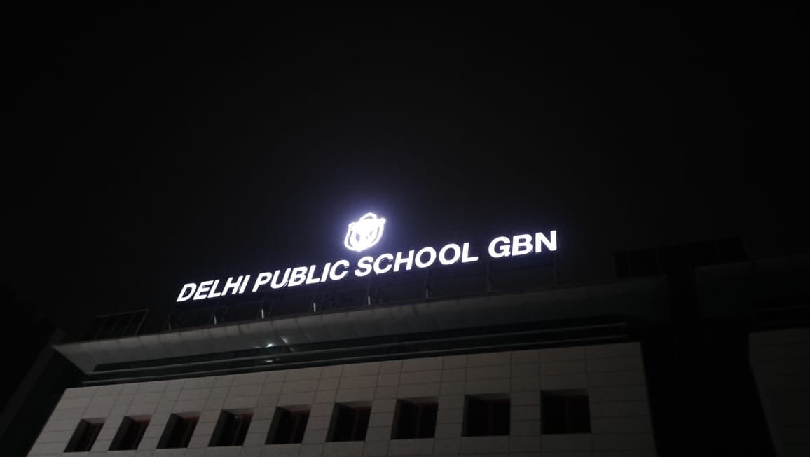 Hotels sign board-repair